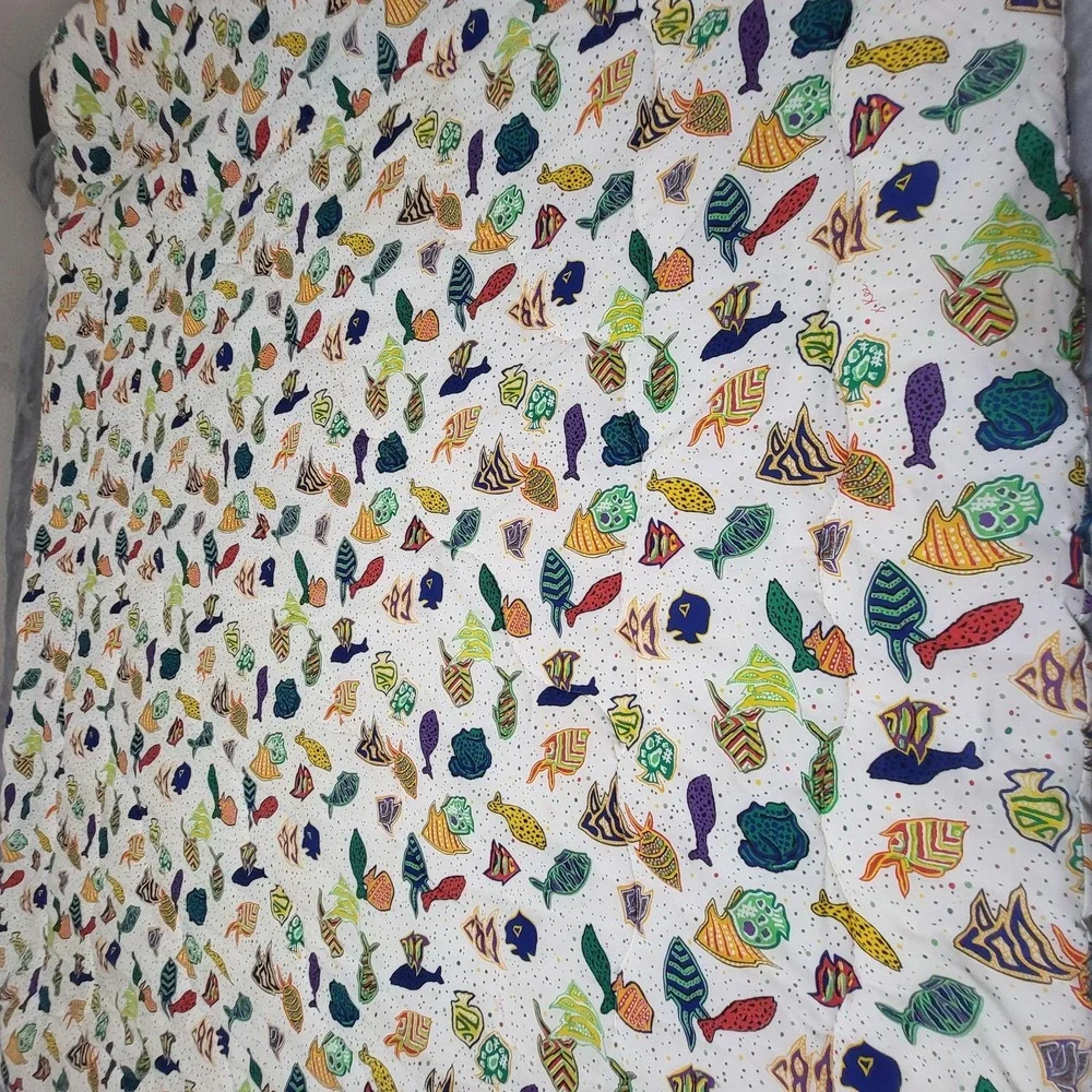 Sheridan Twin Comforter Ocean Tropical Fish Reversible Colorful Kids Bedding